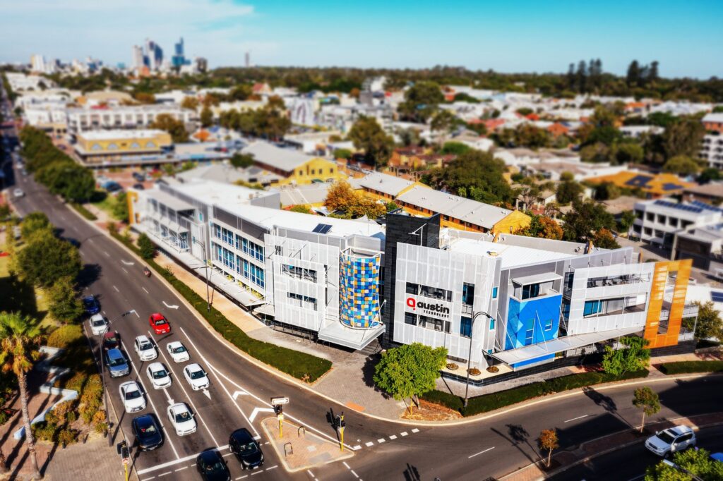 The Austin Technology office building at 541 Hay Street, Subiaco